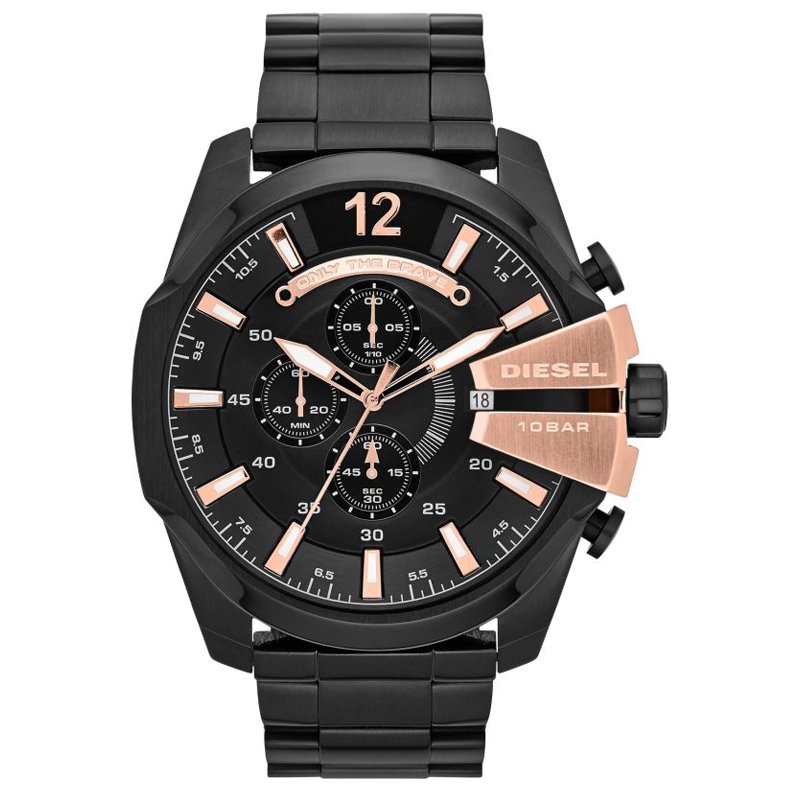 Diesel Men’s Quartz Black Stainless Steel Black Dial 59mm Watch DZ4309