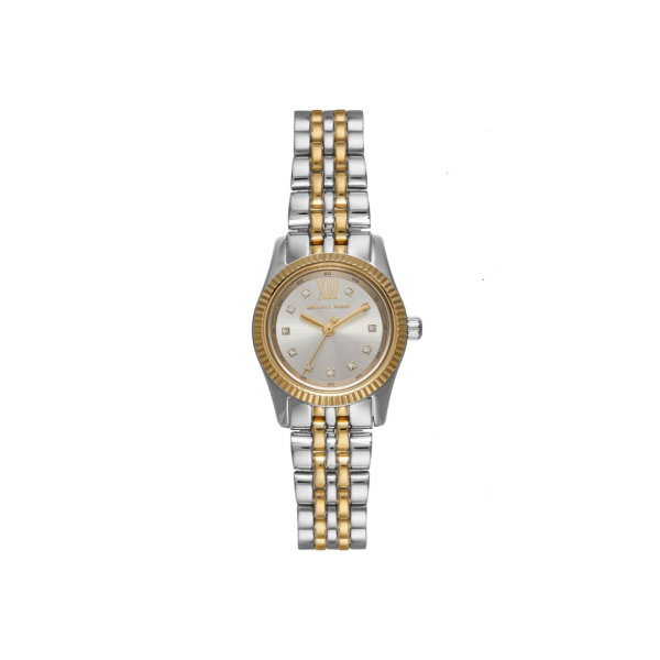 Michael Kors Women’s Quartz Two-Tone Stainless Steel Silver Dial 26mm Watch MK4815