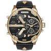 Diesel Men’s Quartz Black Leather Strap Black Dial 57mm (Four Time Zone) Watch DZ7371