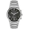 Ferragamo Men’s Swiss Made Quartz Silver Stainless Steel Black Dial 41mm Watch SFME00321