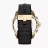 Diesel Men’s Quartz Black Leather Strap Black Dial 51mm Watch DZ4344