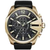 Diesel Men’s Quartz Black Leather Strap Black Dial 51mm Watch DZ4344
