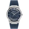 Ferragamo Men’s Swiss Made Quartz Blue Silicone Strap Blue Dial 41mm Watch SFHP00120