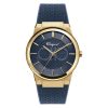 Ferragamo Men’s Swiss Made Quartz Blue Silicone Strap Blue Dial 41mm Watch SFHP00220