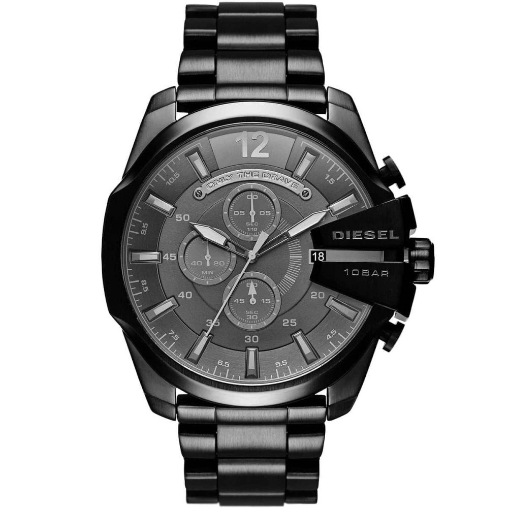 Diesel Men’s Quartz Black Stainless Steel Black Dial 51mm Watch DZ4355